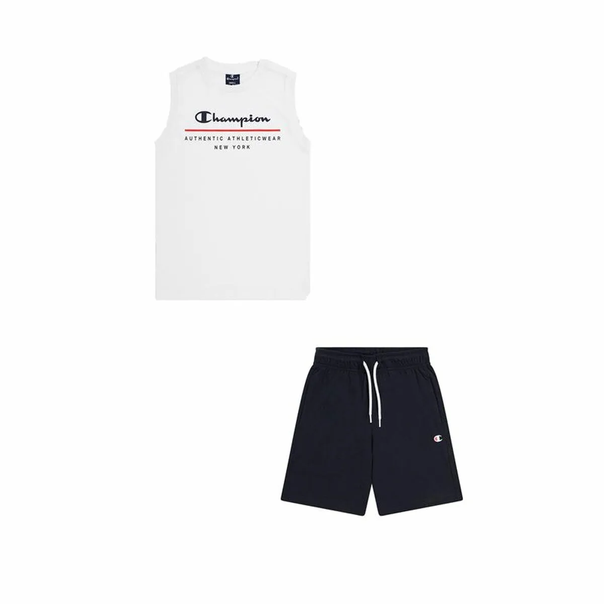 CONJUNTO DEPORTIVO PARA NIÑOS CHAMPION ESSENTIALS BLANCO
