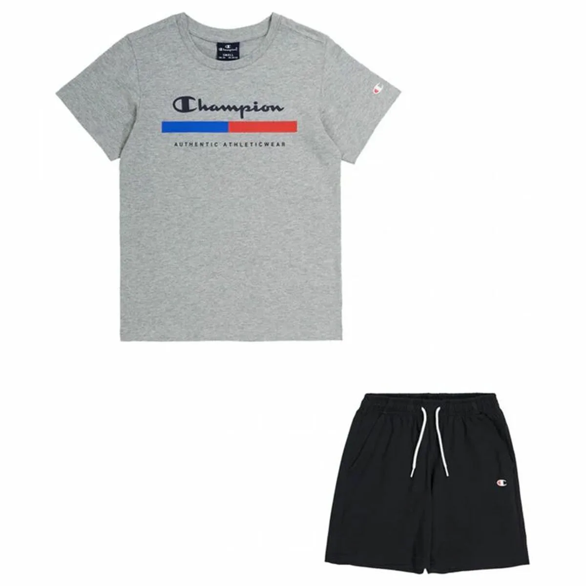 CONJUNTO DEPORTIVO PARA NIÑOS CHAMPION ESSENTIALS GRIS