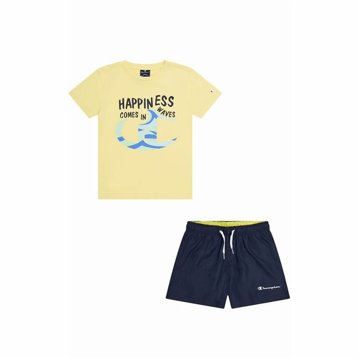 CONJUNTO DEPORTIVO PARA NIÑOS CHAMPION ESSENTIALS AMARILLO