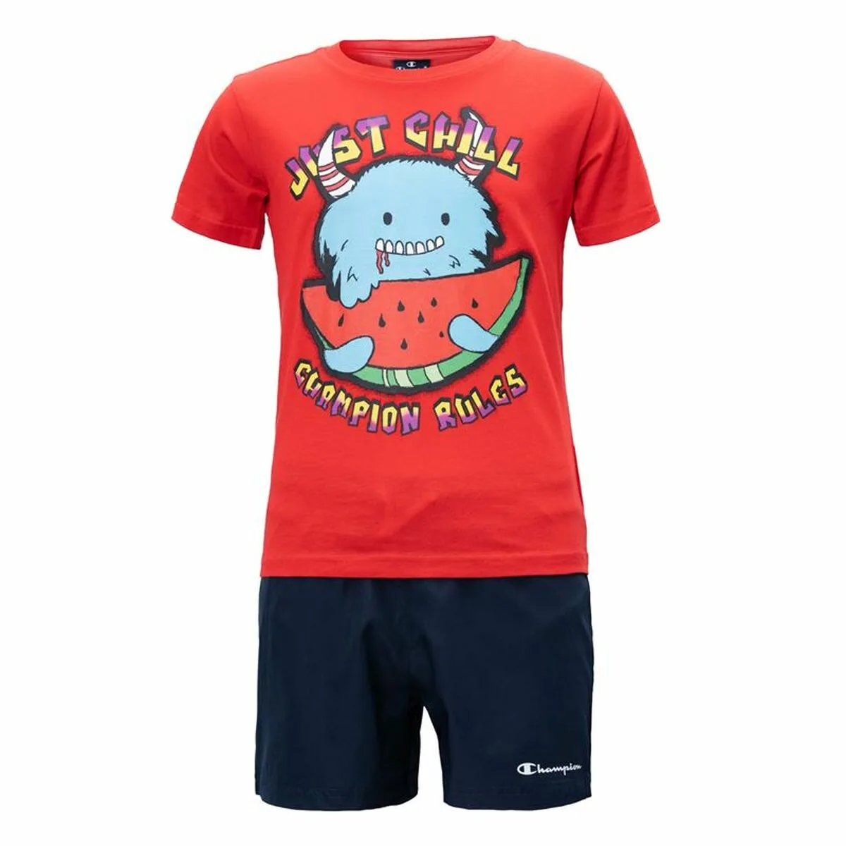 CONJUNTO DEPORTIVO PARA NIÑOS CHAMPION ESSENTIALS ROJO