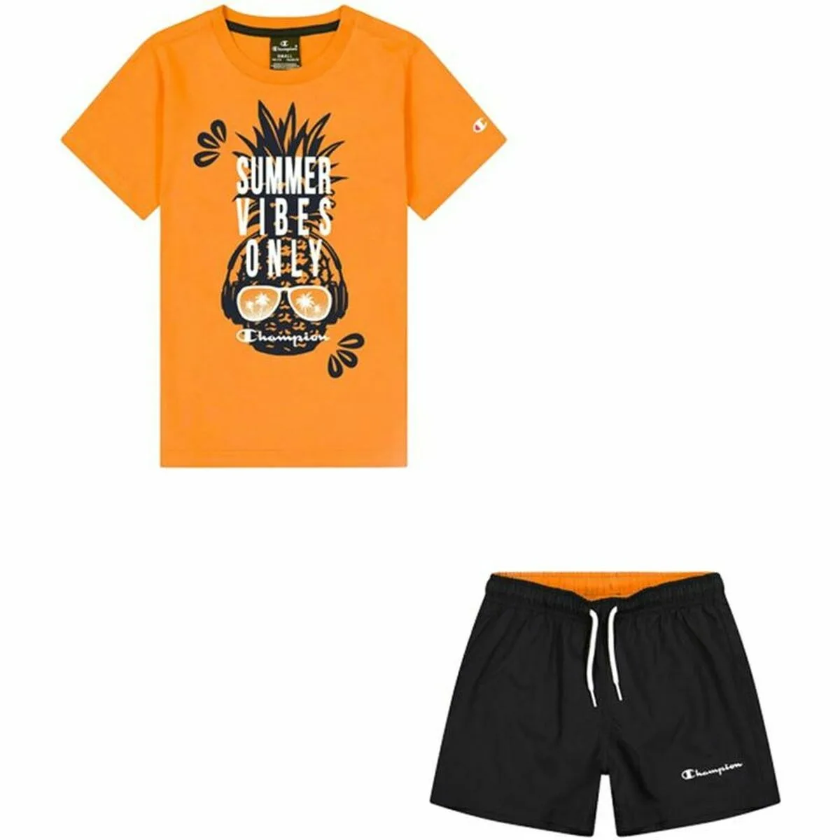 CONJUNTO DEPORTIVO PARA NIÑOS CHAMPION NARANJA