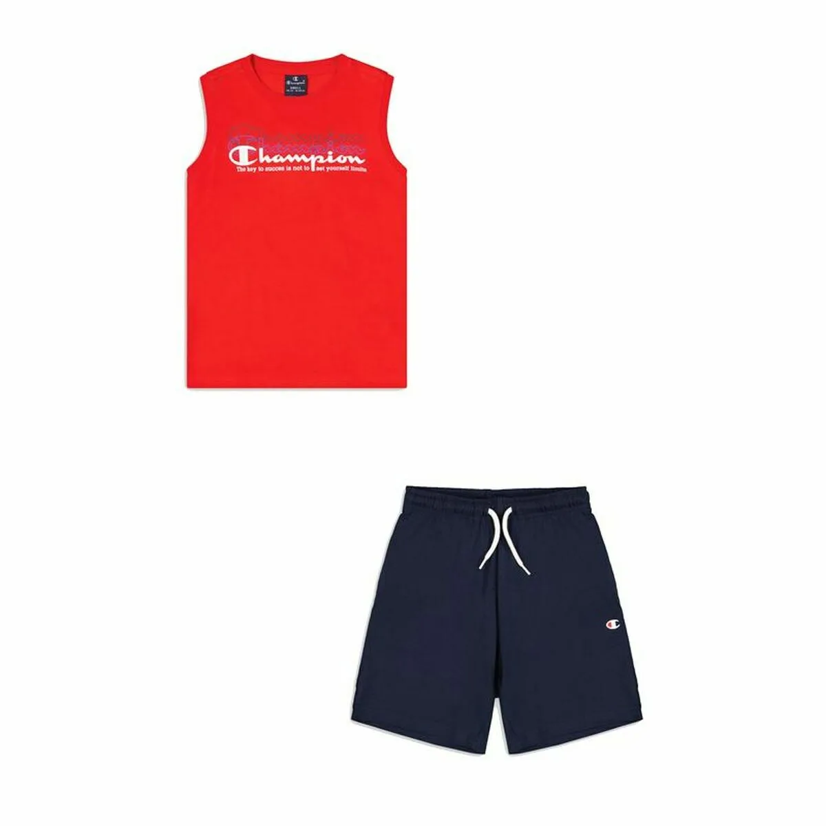 CONJUNTO DEPORTIVO PARA NIÑOS CHAMPION ROJO 2 PIEZAS