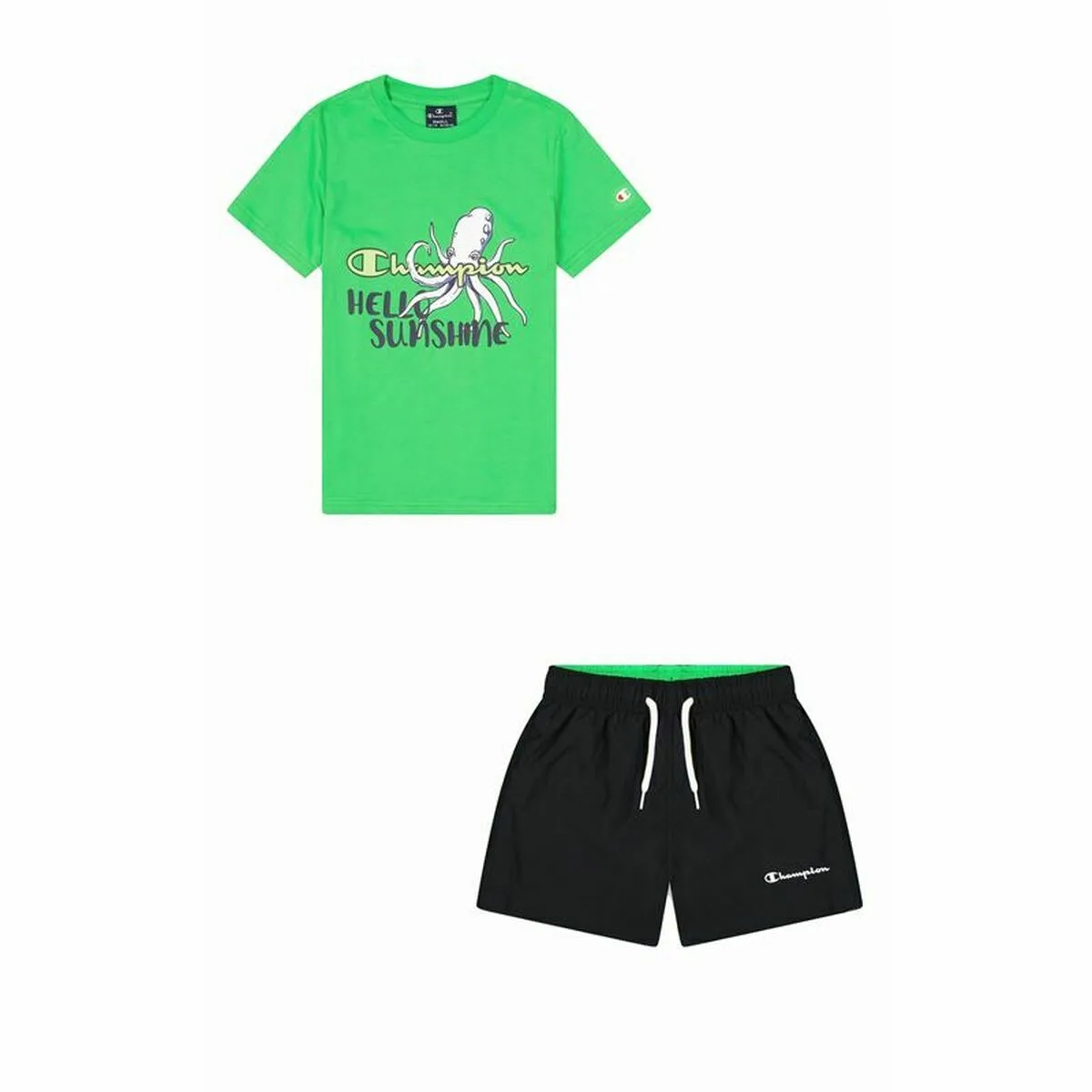 CONJUNTO DEPORTIVO PARA NIÑOS CHAMPION VERDE 2 PIEZAS