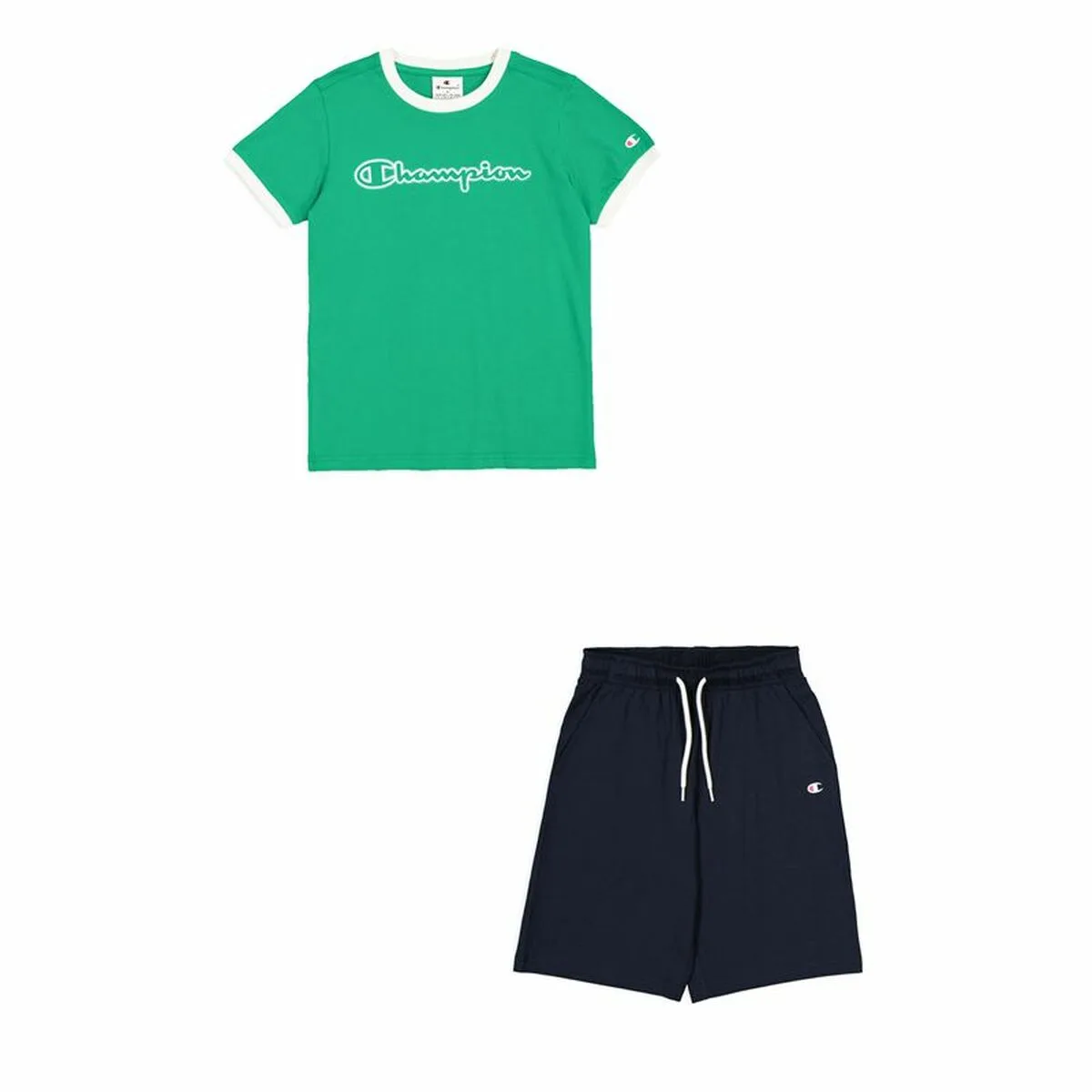 CONJUNTO DEPORTIVO PARA NIÑOS CHAMPION VERDE LIMÓN