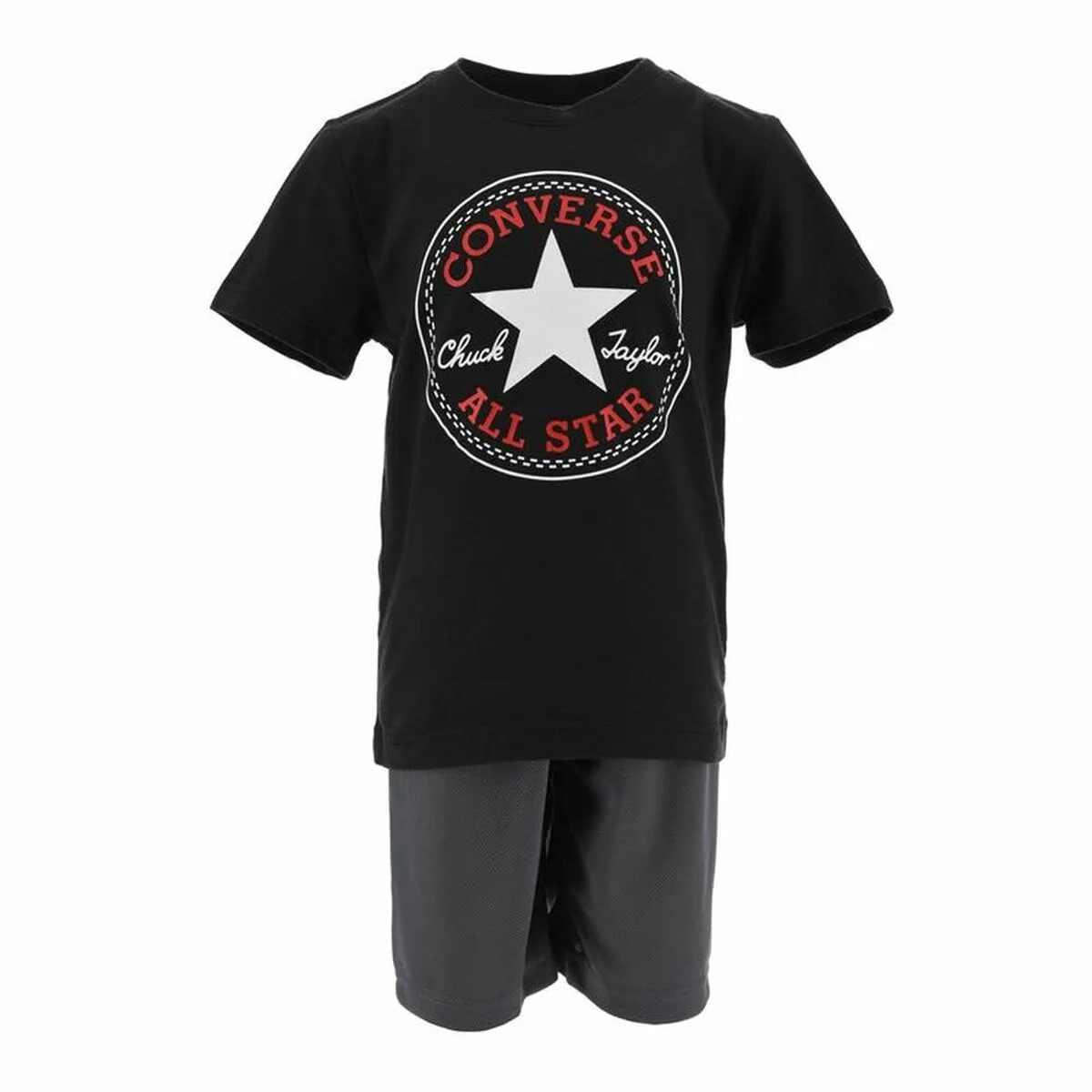 CONJUNTO DEPORTIVO PARA NIÑOS CONVERSE CHUCK TAYLOR PATCH NEGRO