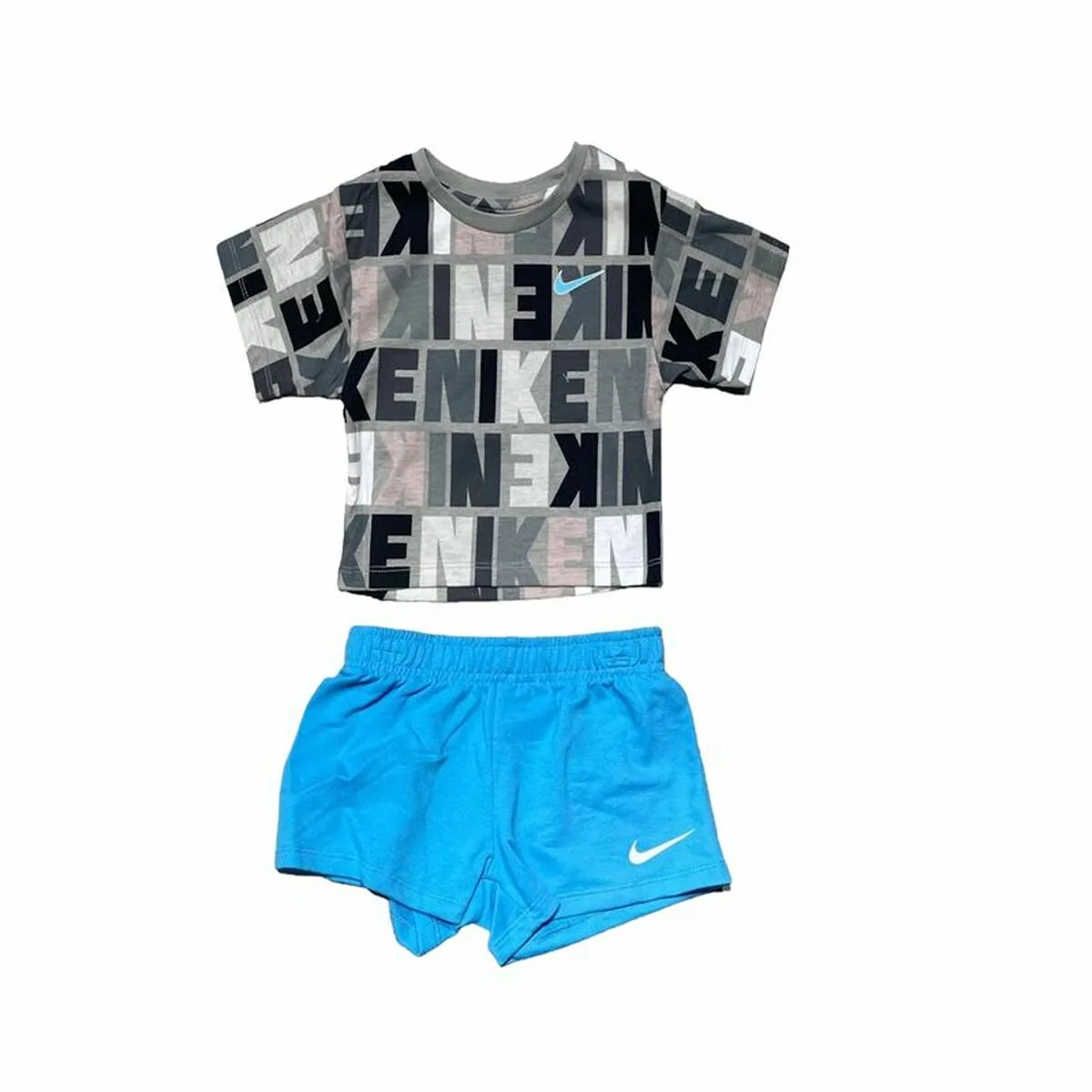 CONJUNTO DEPORTIVO PARA NIÑOS NIKE  KNIT SHORT AZUL