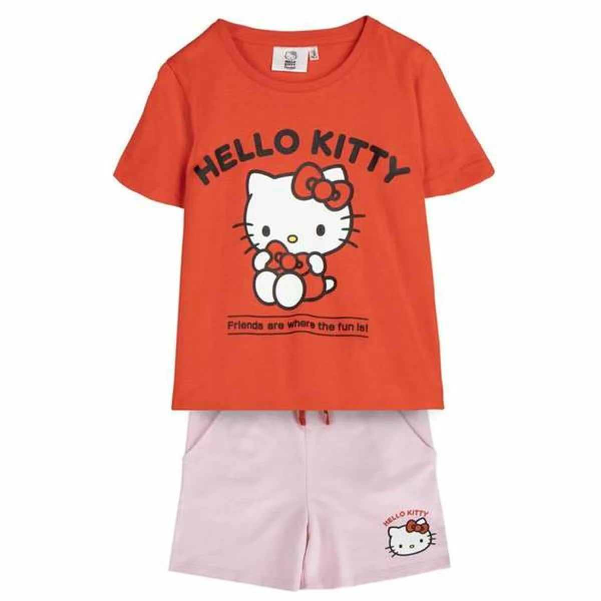 CONJUNTO DE ROPA HELLO KITTY ROJO