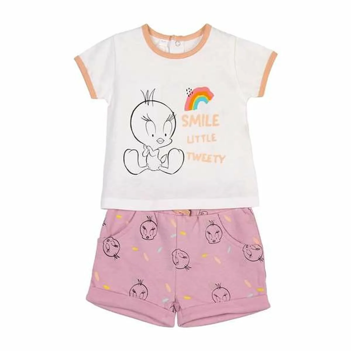 CONJUNTO DE ROPA LOONEY TUNES ROSA