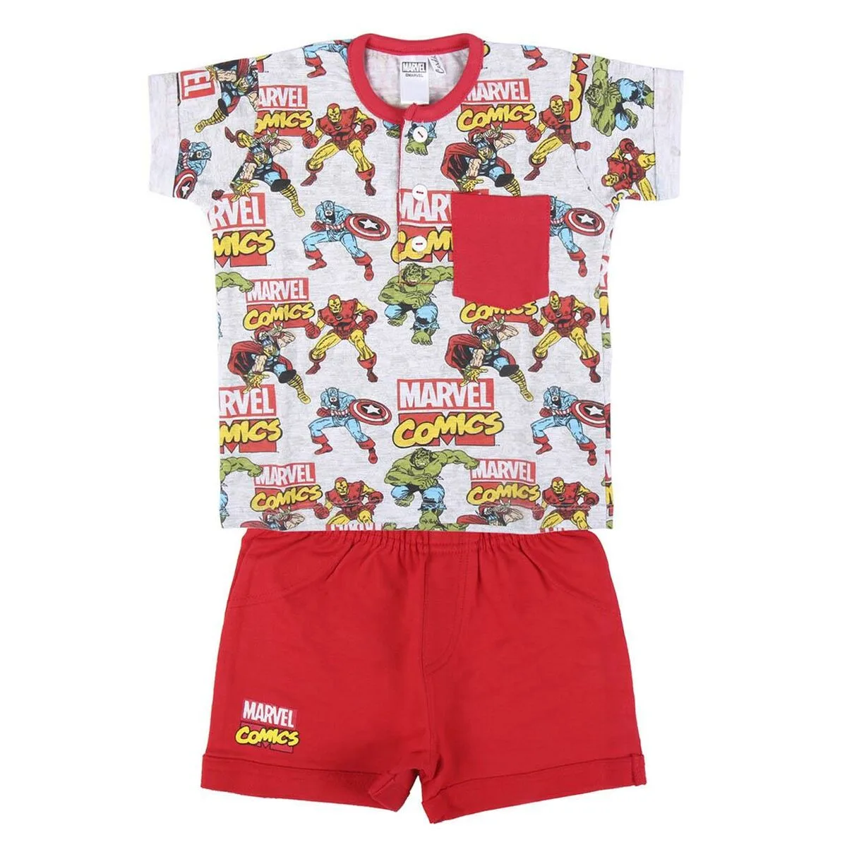 CONJUNTO DE ROPA MARVEL ROJO