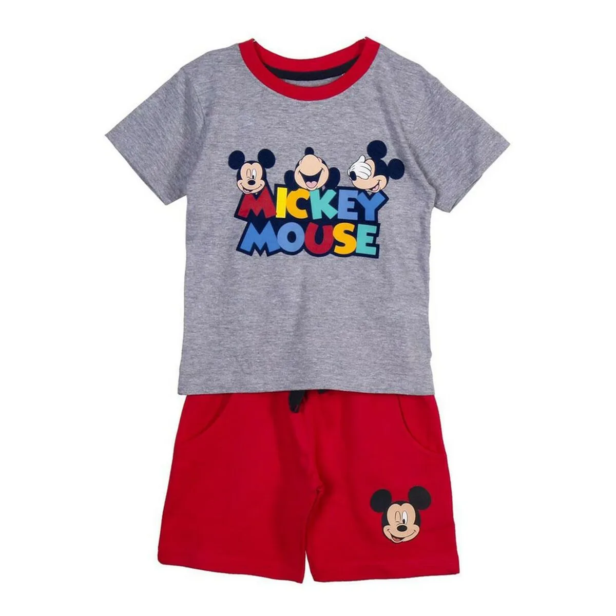CONJUNTO DE ROPA MICKEY MOUSE GRIS