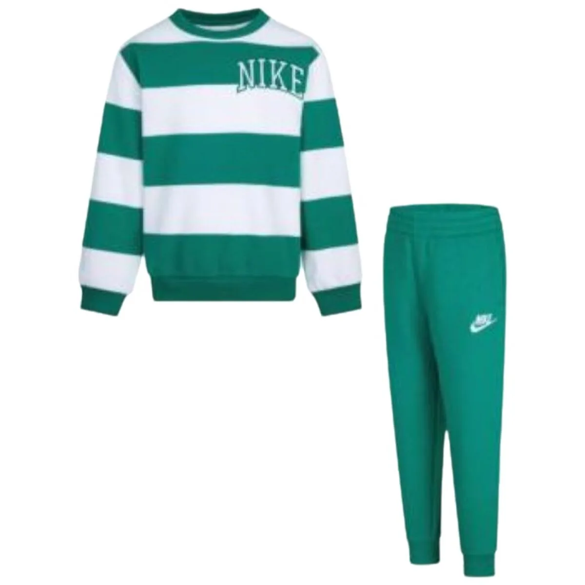 CONJUNTO DE ROPA NIKE N NSW CLUB SNL STRIPE CREW 86M256 VERDE