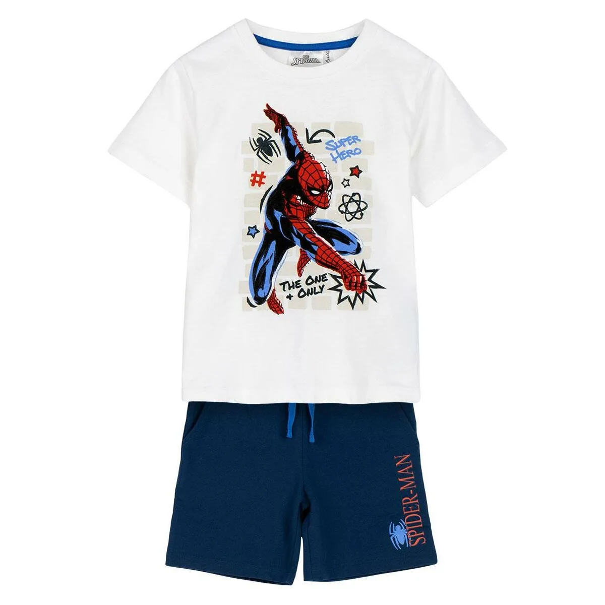 CONJUNTO DE ROPA SPIDEY BLANCO