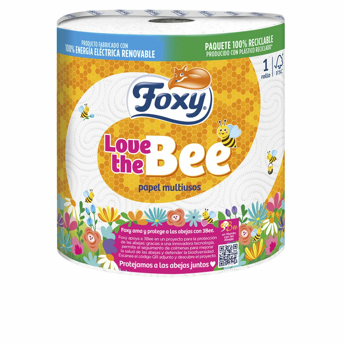 PAPEL DE COCINA FOXY LOVE THE BEE