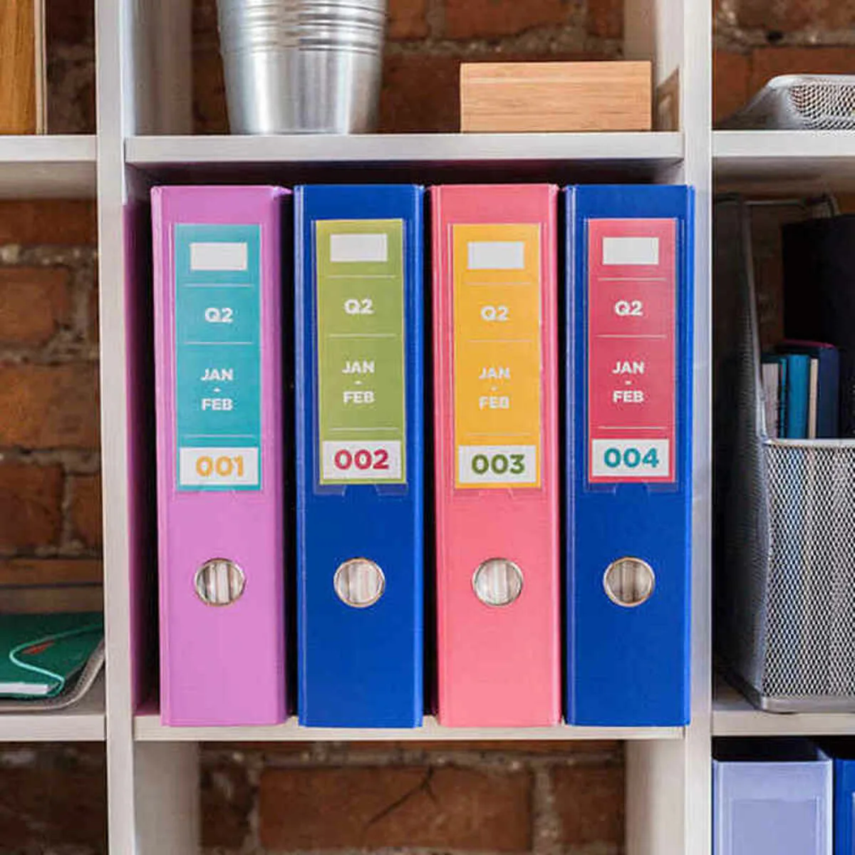 ETIQUETAS PARA IMPRESORA BROTHER BA77927 BLANCO MORADO