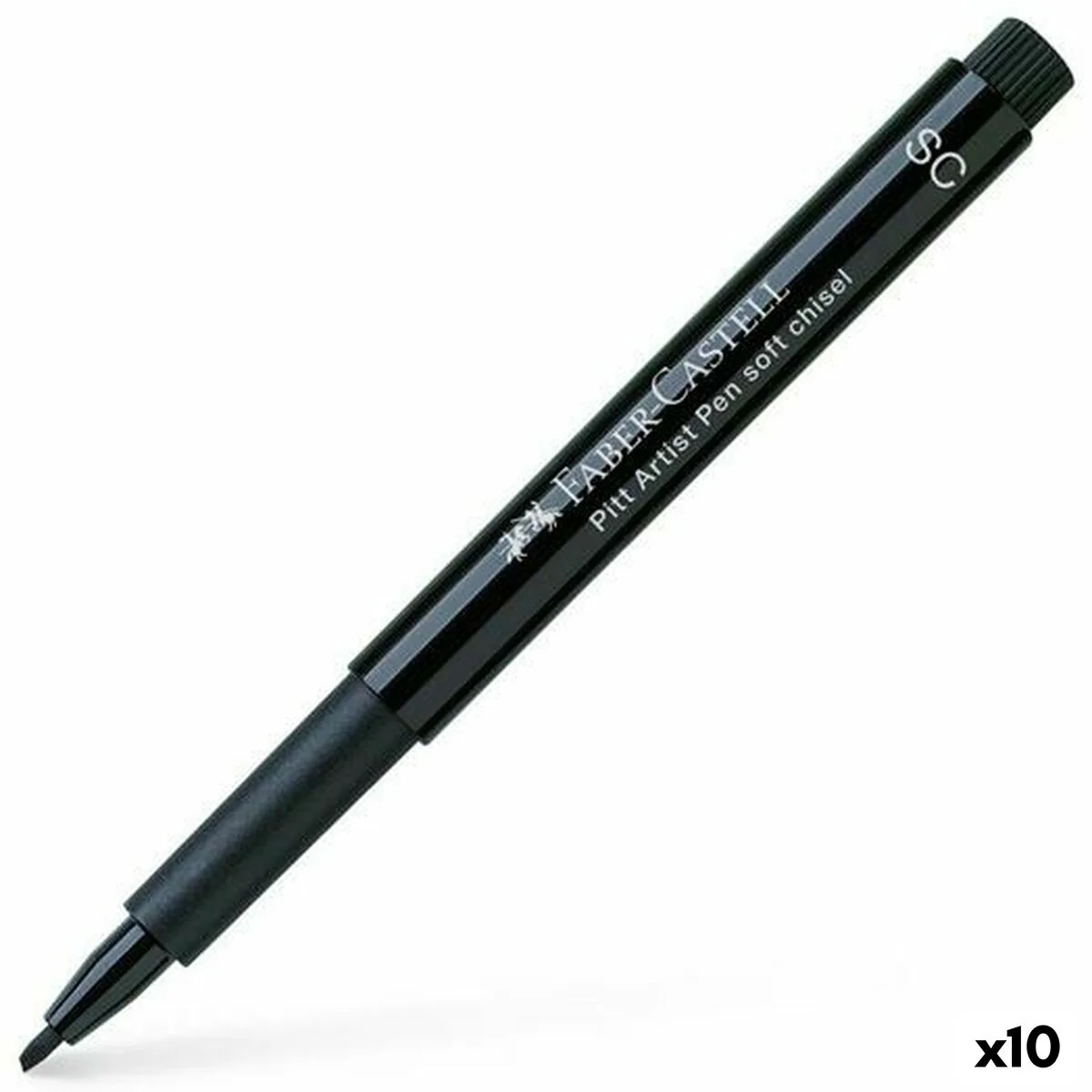 ROTULADORES FABER-CASTELL PITT ARTIST PEN SC 199 CALIGRAFÍA NEGRO (10 UNIDADES)