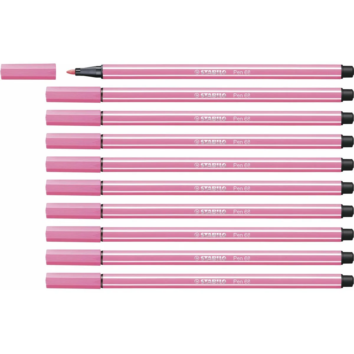 ROTULADORES STABILO PEN 68 ROSA CLARO (10 PIEZAS)