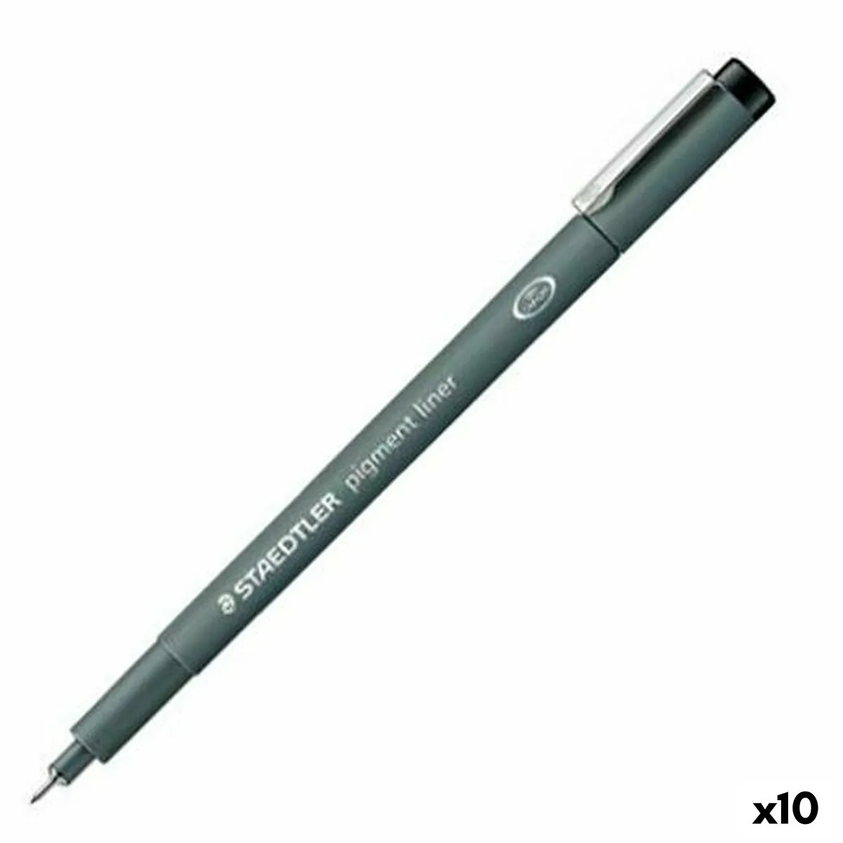 ROTULADORES STAEDTLER PIGMENT LINE NEGRO (10 UNIDADES)