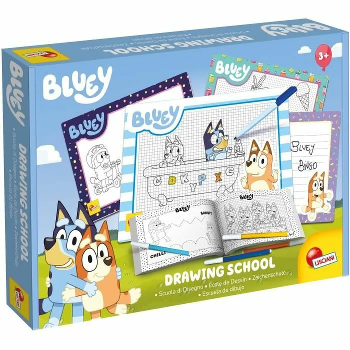 FICHAS PARA DIBUJAR LISCIANI GIOCHI BLUEY MULTICOLOR