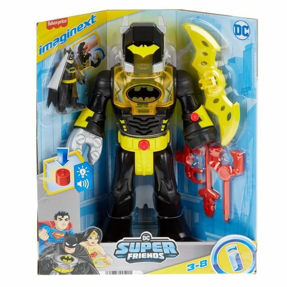 MUÑECO DE ACCIÓN IMAGINEXT BATMAN HYG31 6 PIEZAS