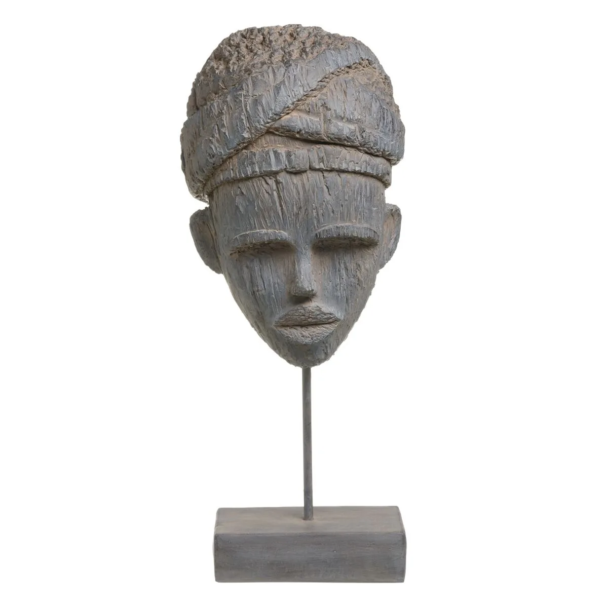 FIGURA DECORATIVA 20 X 12 X 60 CM GRIS