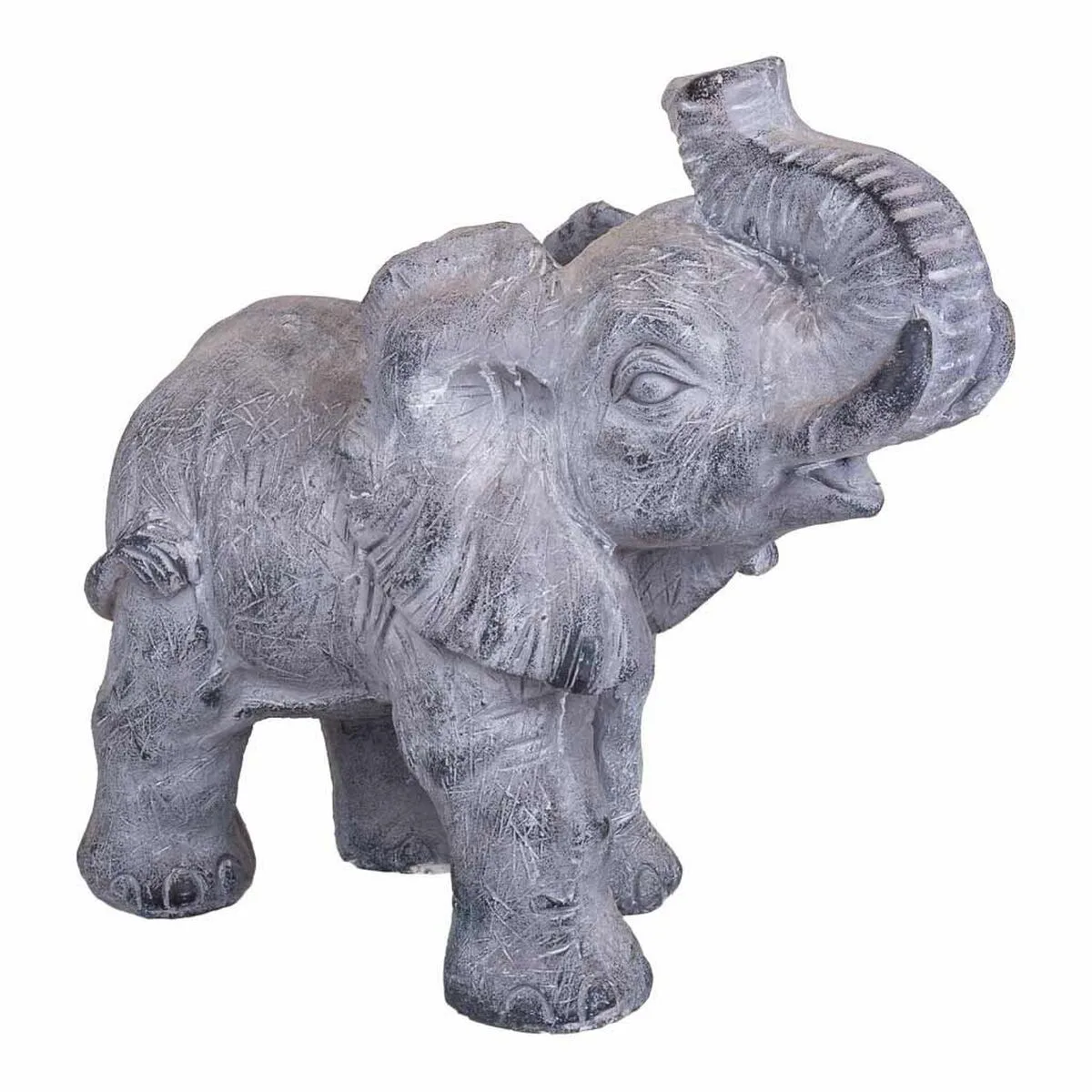 FIGURA DECORATIVA ALEXANDRA HOUSE LIVING GRIS ELEFANTE 26 X 40 X 35 CM