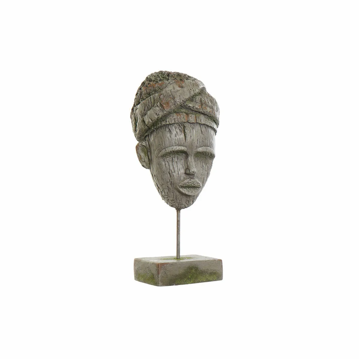 FIGURA DECORATIVA DKD HOME DECOR 24 X 15 X 58 CM GRIS COLONIAL AFRICANA