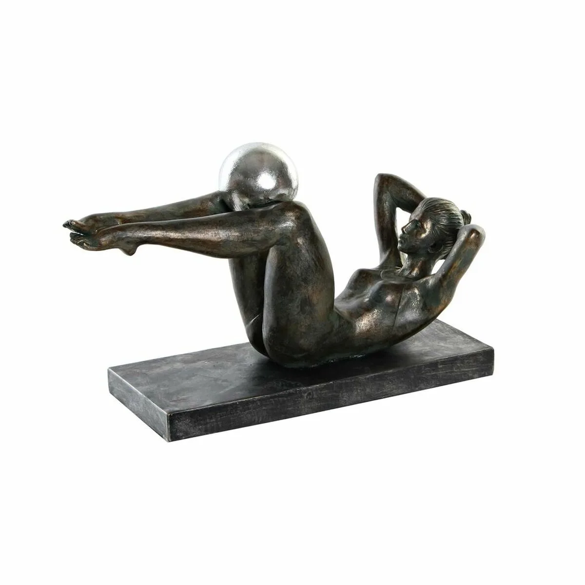FIGURA DECORATIVA DKD HOME DECOR COBRE RESINA (29.5 X 13.5 X 17 CM)