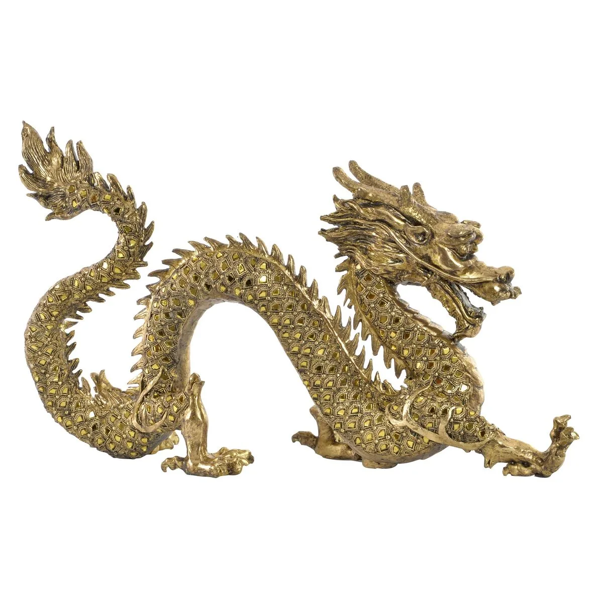 FIGURA DECORATIVA DKD HOME DECOR DORADO ORIENTAL 52 X 14 X 32 CM
