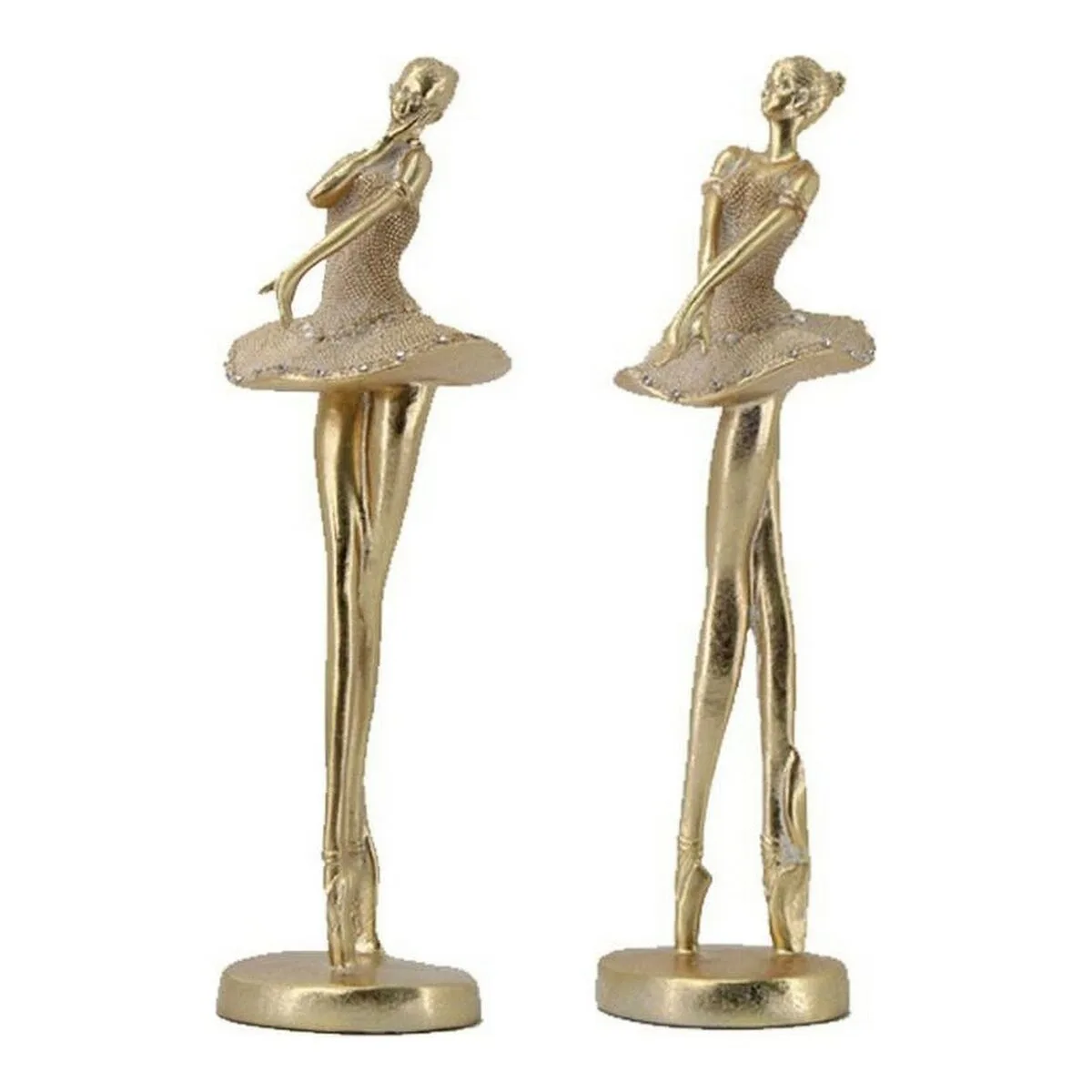 FIGURA DECORATIVA DKD HOME DECOR DORADO RESINA (10 X 9.5 X 30 CM) (2 PCS)