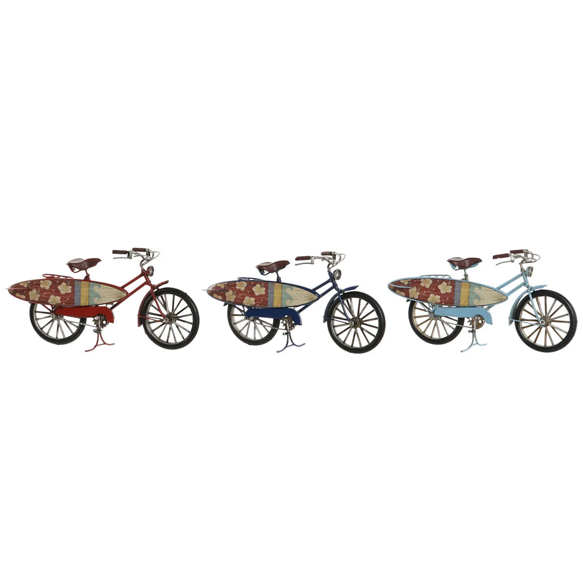 FIGURA DECORATIVA HOME ESPRIT 27 X 9,5 X 14,5 CM (3 UNIDADES) BICICLETA