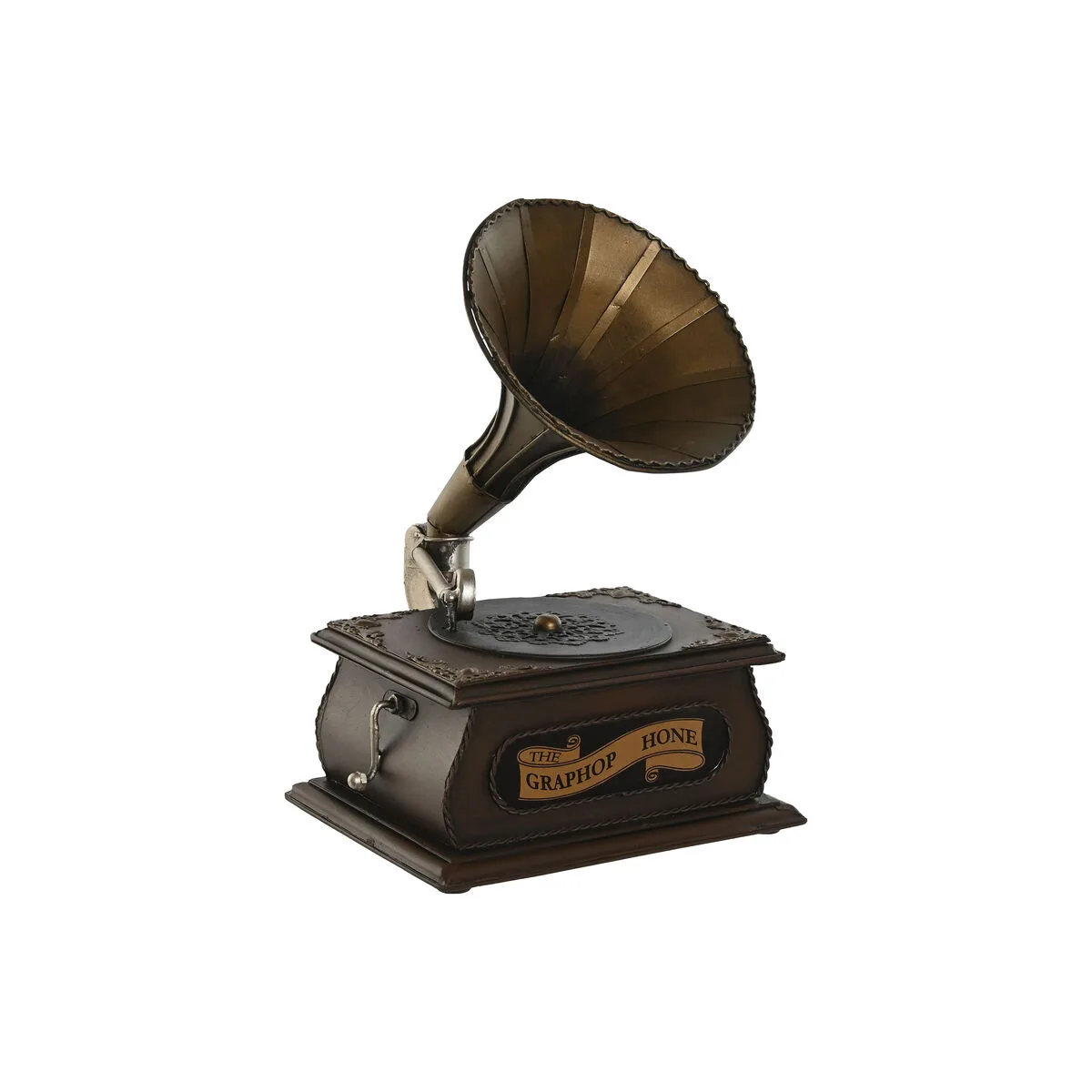 FIGURA DECORATIVA HOME ESPRIT BRONCE VINTAGE 17 X 17,5 X 22 CM