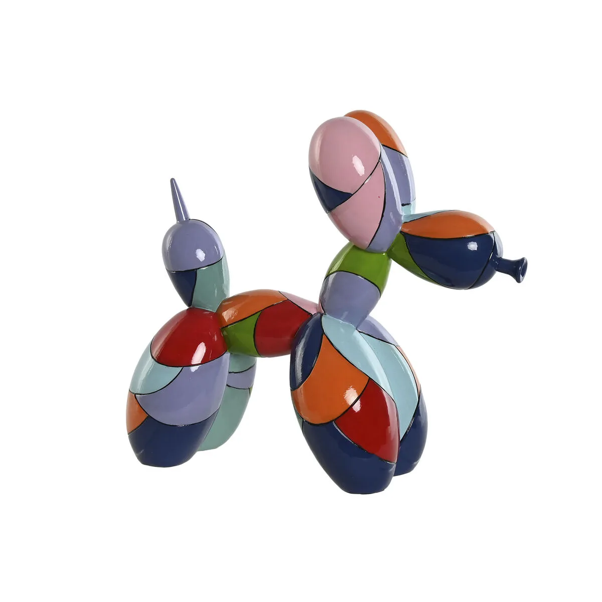 FIGURA DECORATIVA HOME ESPRIT MULTICOLOR PERRO 31 X 12 X 27 CM