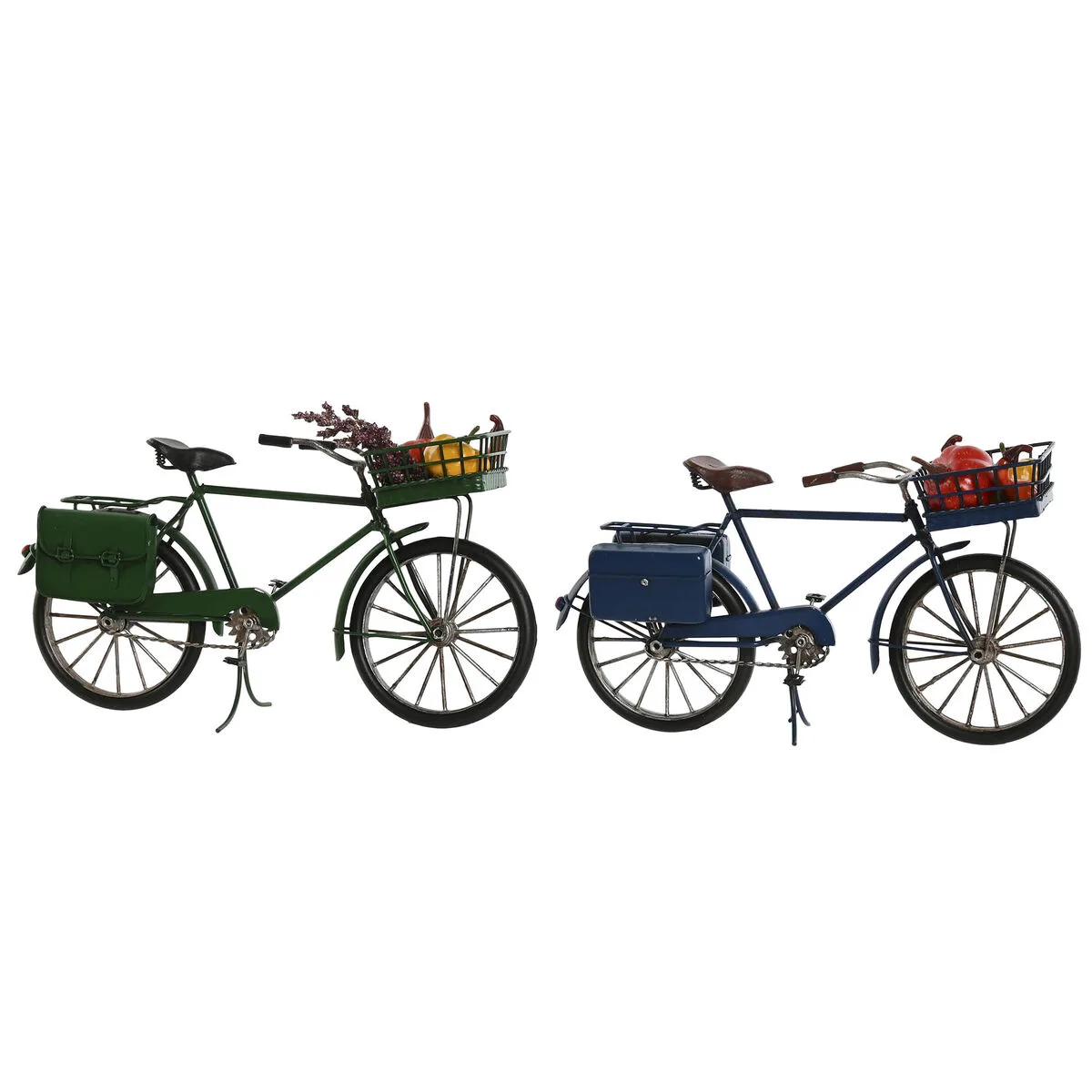 FIGURA DECORATIVA HOME ESPRIT VERDE AZUL MARINO VINTAGE 30 X 9 X 17 CM (2 UNIDADES)