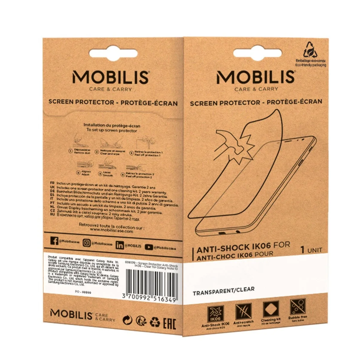 PROTECTOR DE PANTALLA PARA MÓVIL MOBILIS 036260 CT30 XP