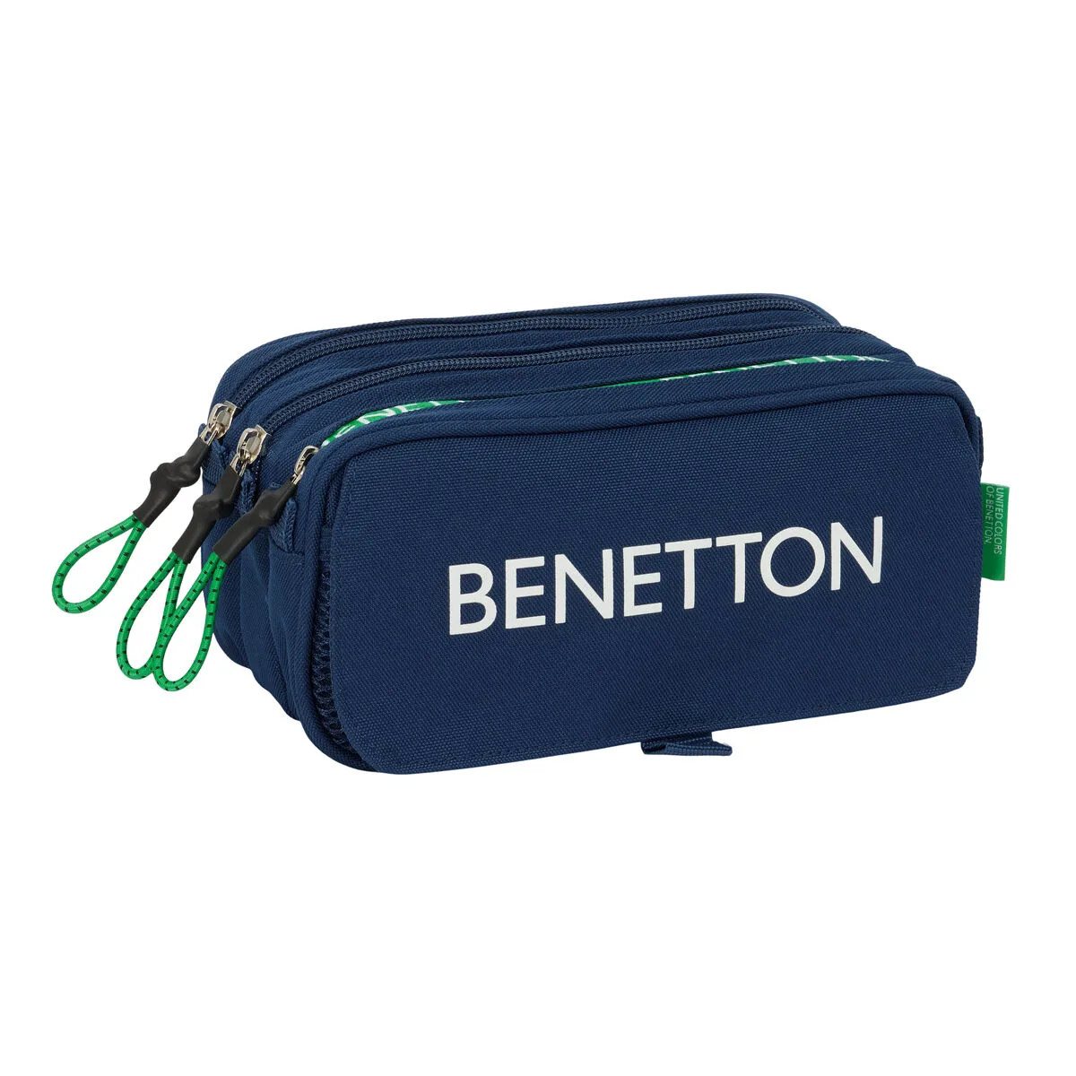 PORTATODO BENETTON GREEN AZUL MARINO 21,5 X 10 X 8 CM
