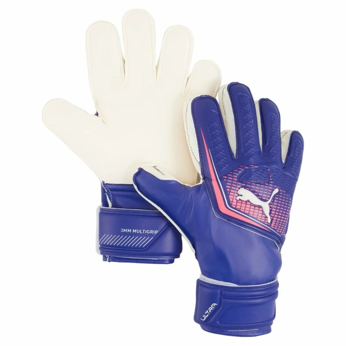 GUANTES DE PORTERO PARA NIÑOS PUMA ULTRA MATCH PROTECT RC AZUL MULTICOLOR