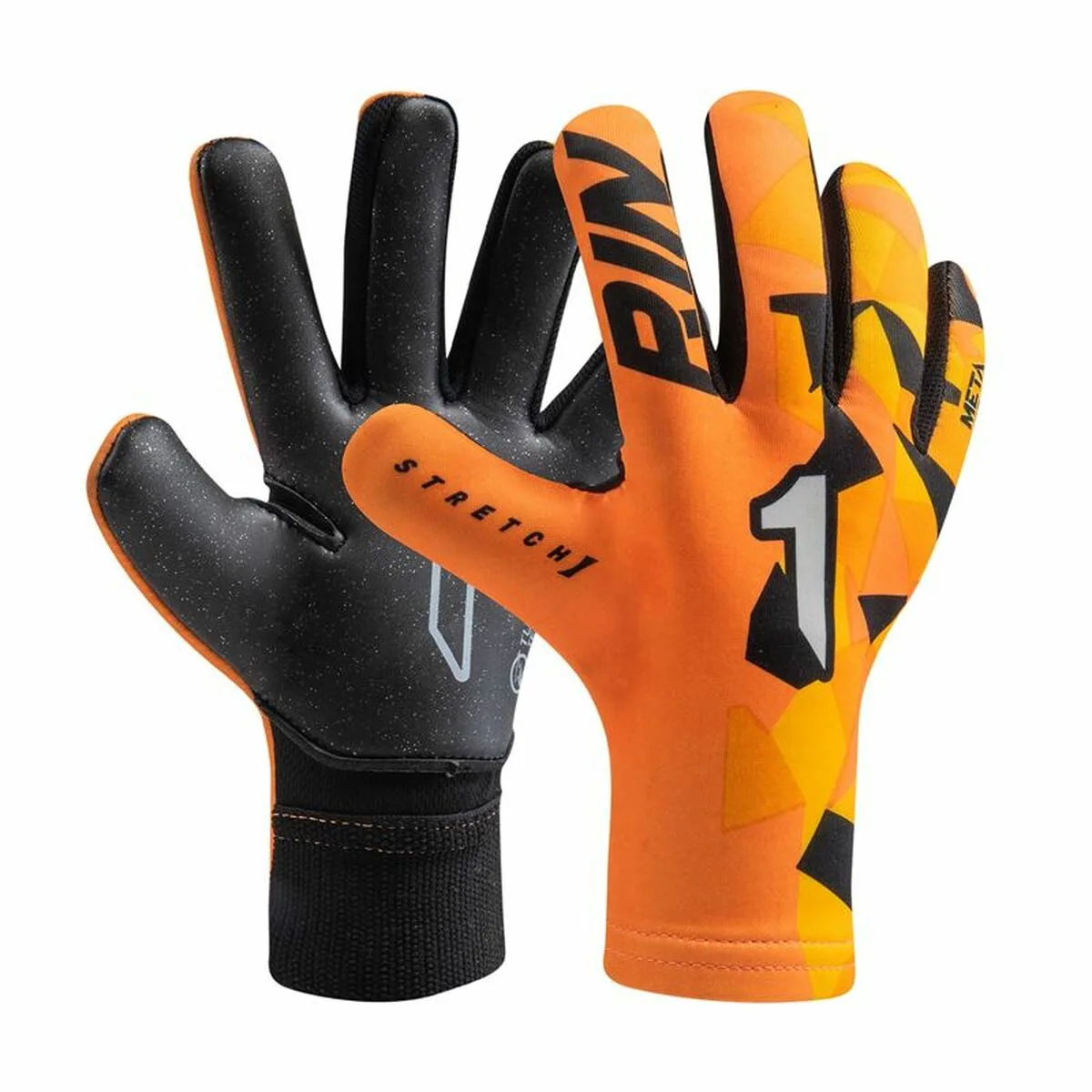 GUANTES DE PORTERO PARA NIÑOS RINAT META TACTIK GK AS NARANJA OSCURO