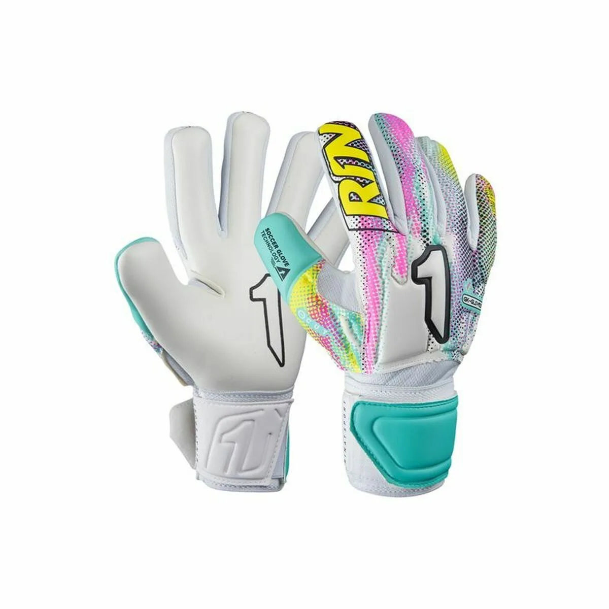 GUANTES DE PORTERO RINAT ASIMETRIK STELLAR SEMI BLANCO