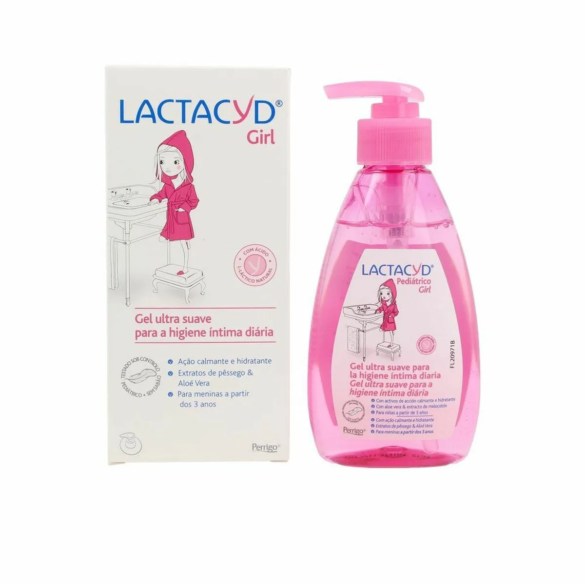 GEL HIGIENE ÍNTIMA LACTACYD LACTACYD PEDIÁTRICO SUAVE NIÑAS 200 ML