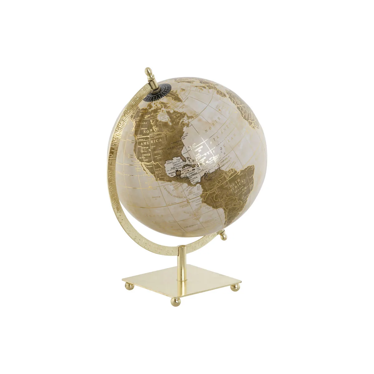 GLOBO TERRAQUEO HOME ESPRIT DORADO VINTAGE 20 X 20 X 29 CM 22 X 20 X 29 CM