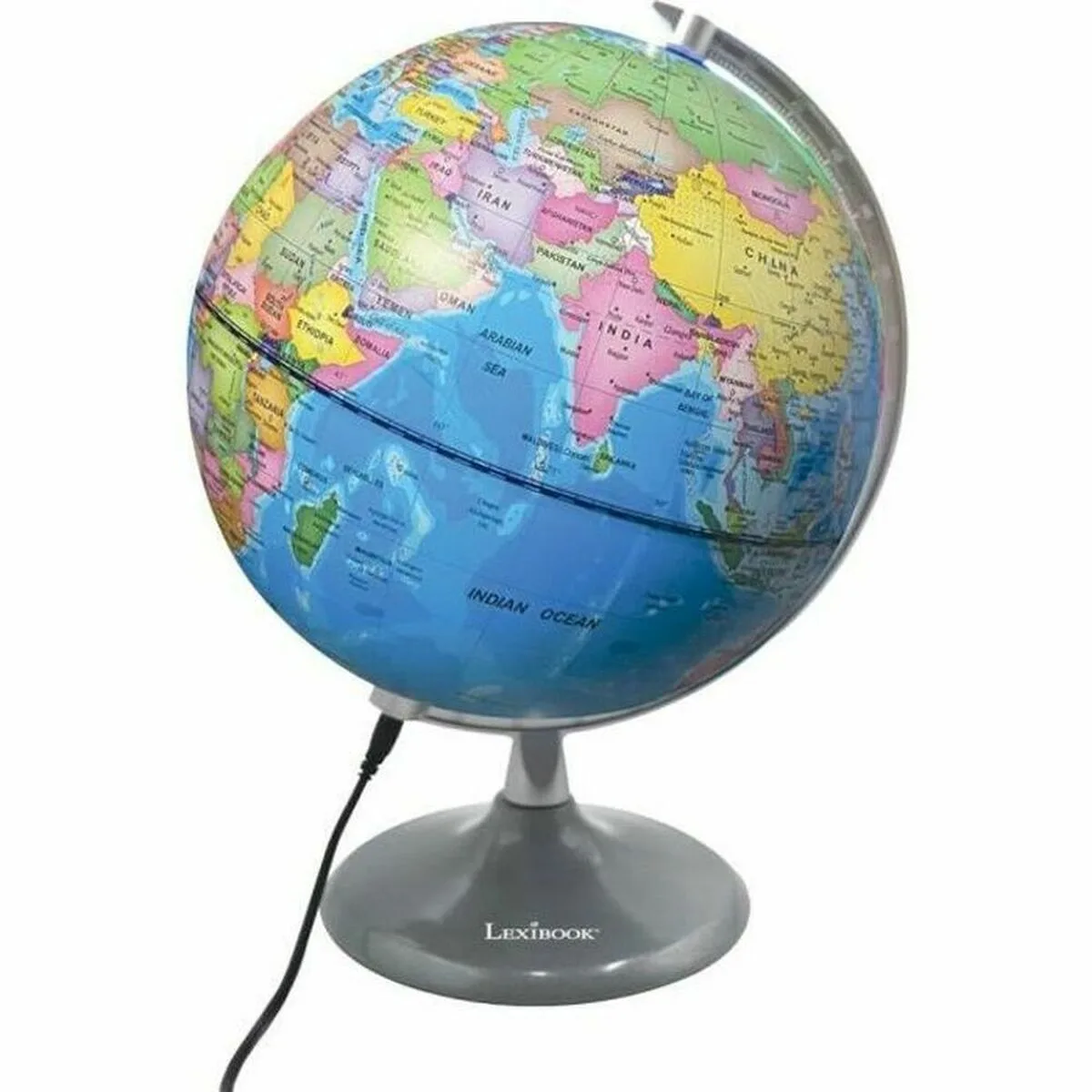 GLOBO TERRAQUEO CON LUZ LEXIBOOK LUMINOUS DAY & NIGHT GLOBE (EN)