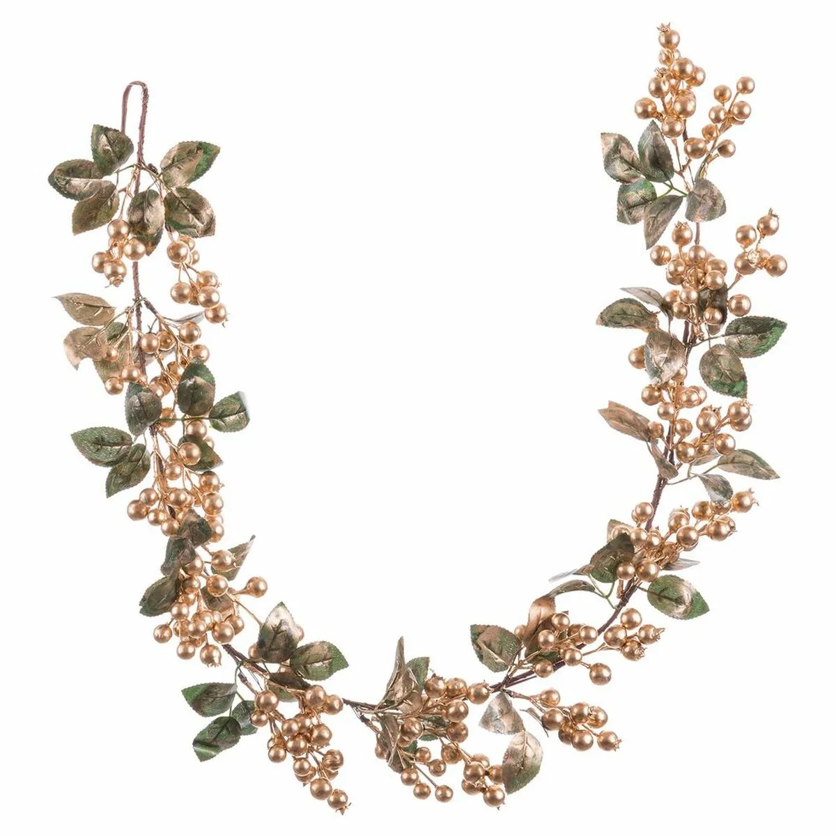 GUIRNALDA DE NAVIDAD DORADO FOAM TEJIDO 15 X 15 X 130 CM