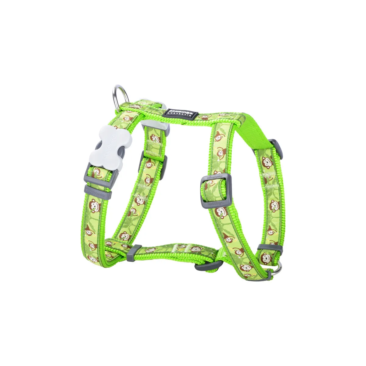 ARNÉS PARA PERRO RED DINGO STYLE MONKEY LIME GREEN 36-54 CM 30-48 CM