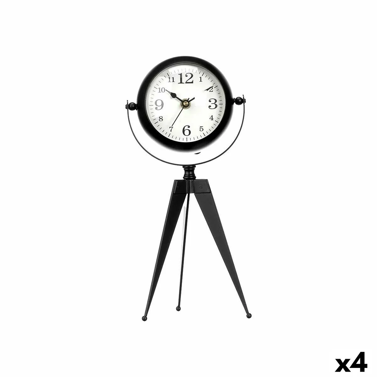 RELOJ DE MESA GIFT DECOR 899 NEGRO TRÍPODE (4 UNIDADES)