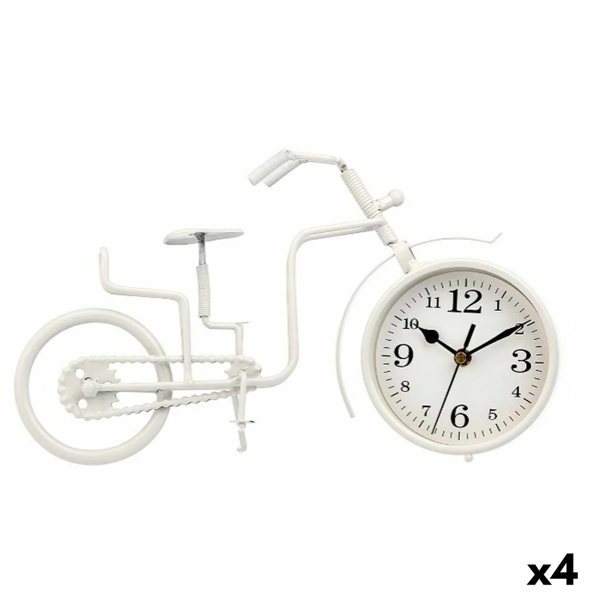 RELOJ DE MESA GIFT DECOR 917 BLANCO BICICLETA (4 UNIDADES)