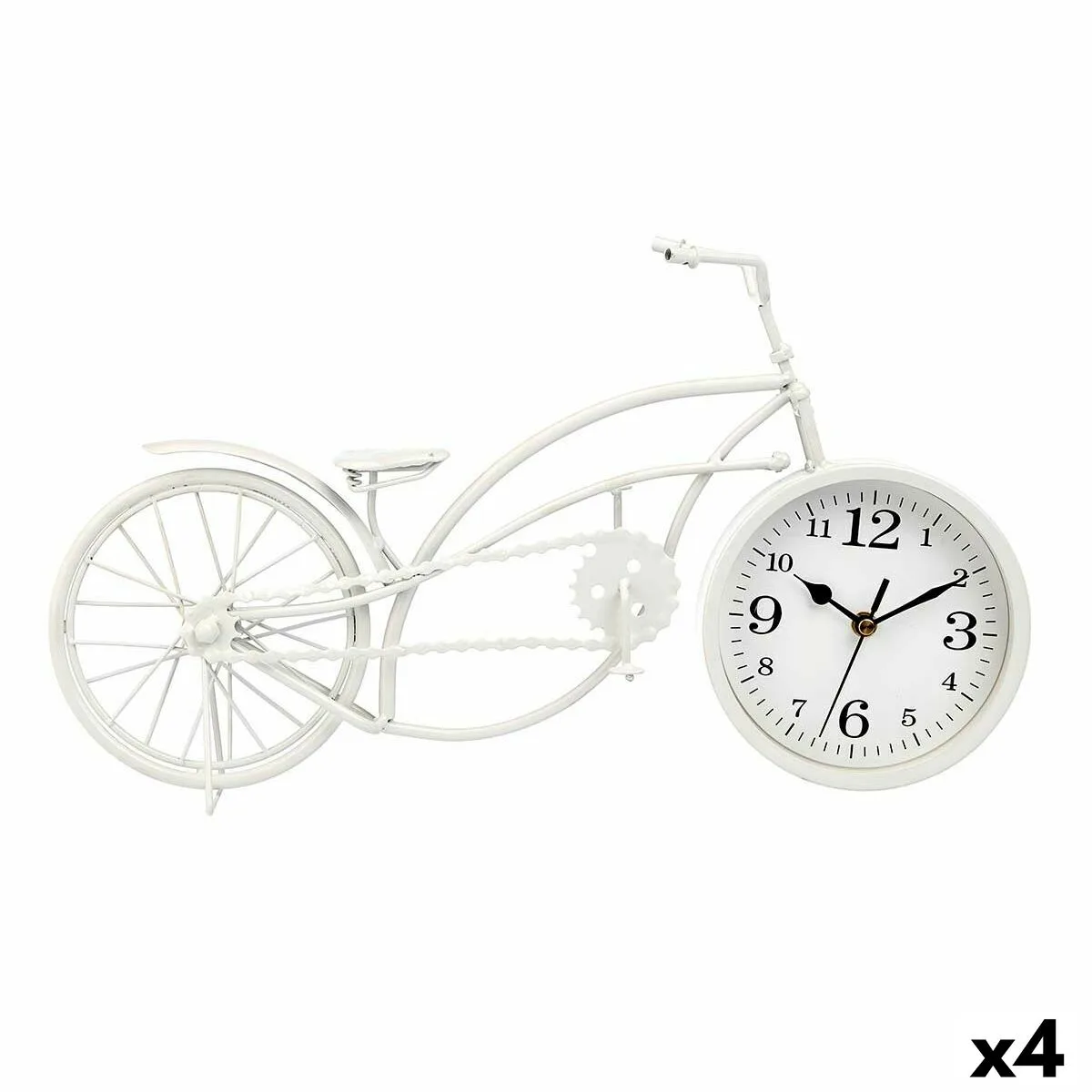 RELOJ DE MESA GIFT DECOR 921 BLANCO BICICLETA (4 UNIDADES)