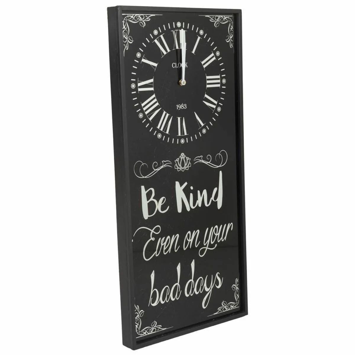 RELOJ DE PARED ALEXANDRA HOUSE LIVING NEGRO VIDRIO HIERRO MADERA MDF 76 X 3 X 36 CM