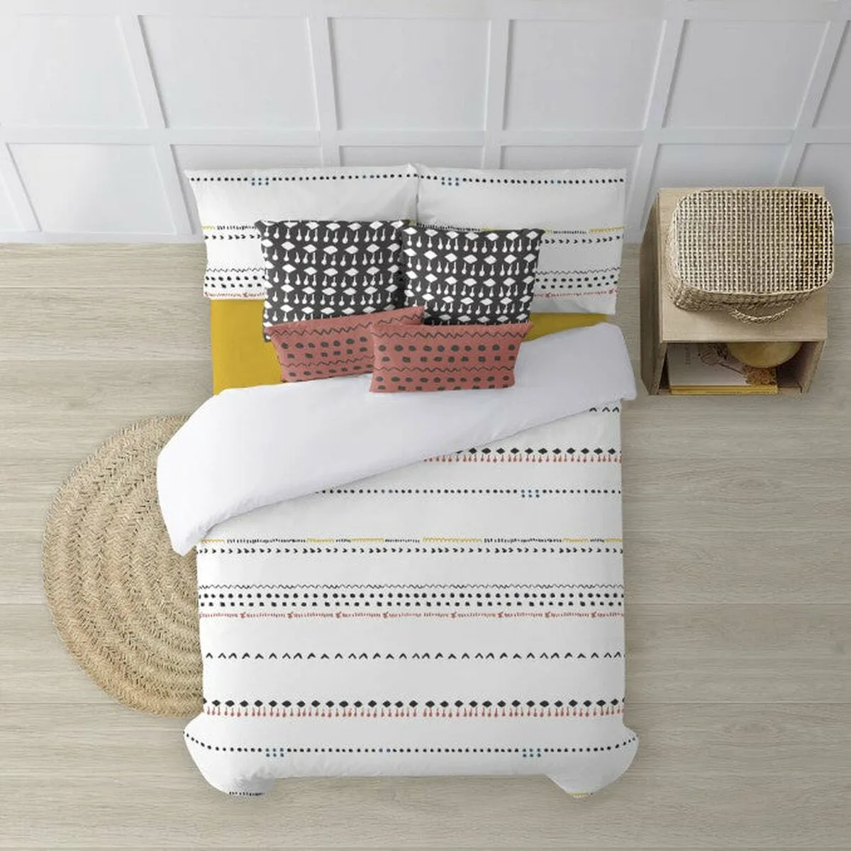 FUNDA NÓRDICA DECOLORES KIEL MULTICOLOR 175 HILOS 220 X 220 CM