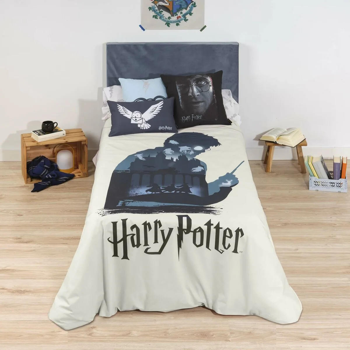 FUNDA NÓRDICA HARRY POTTER MULTICOLOR 175 HILOS 200 X 200 CM CAMA DE 120