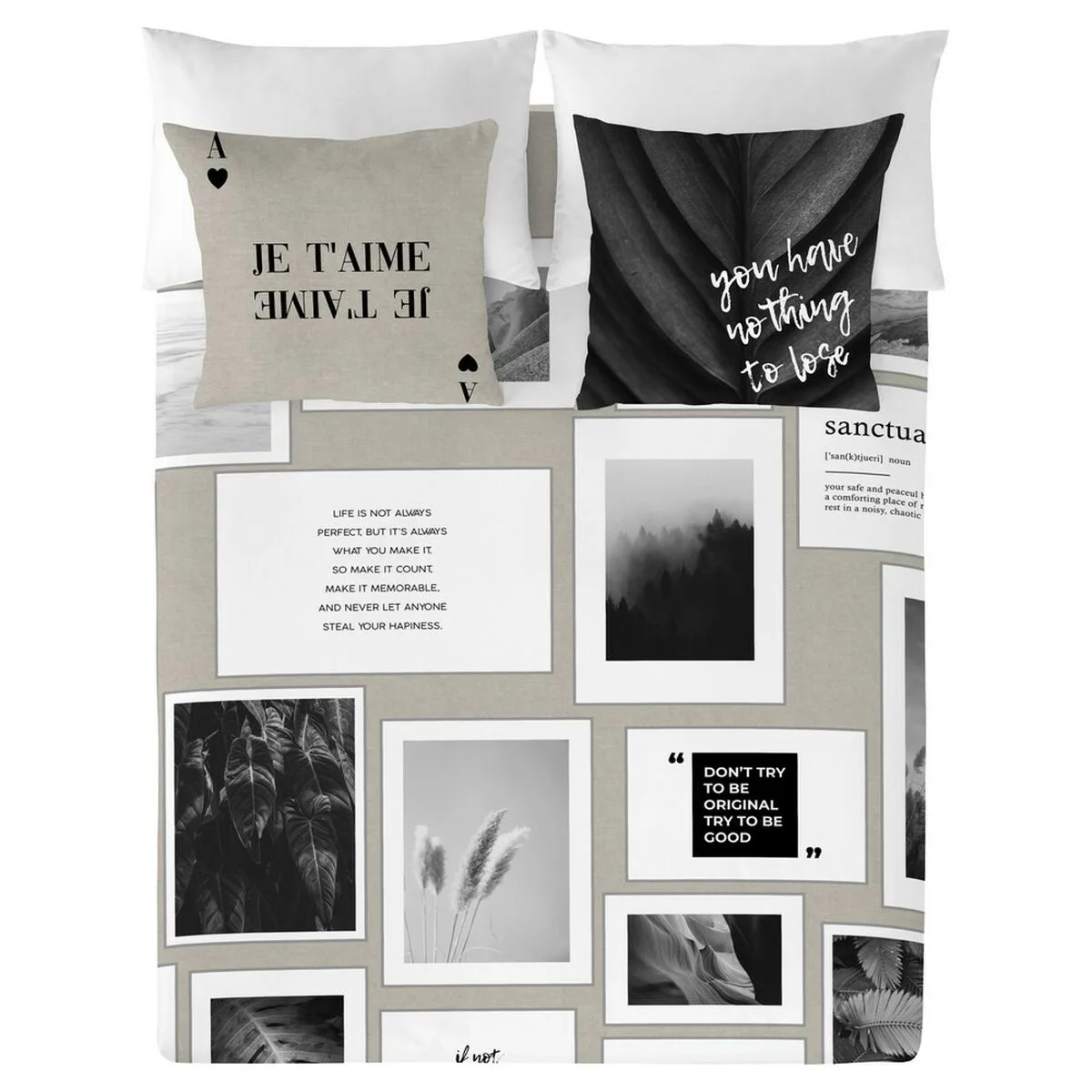 FUNDA NÓRDICA NATURALS MATT CAMA DE 135/140 220 X 220 CM